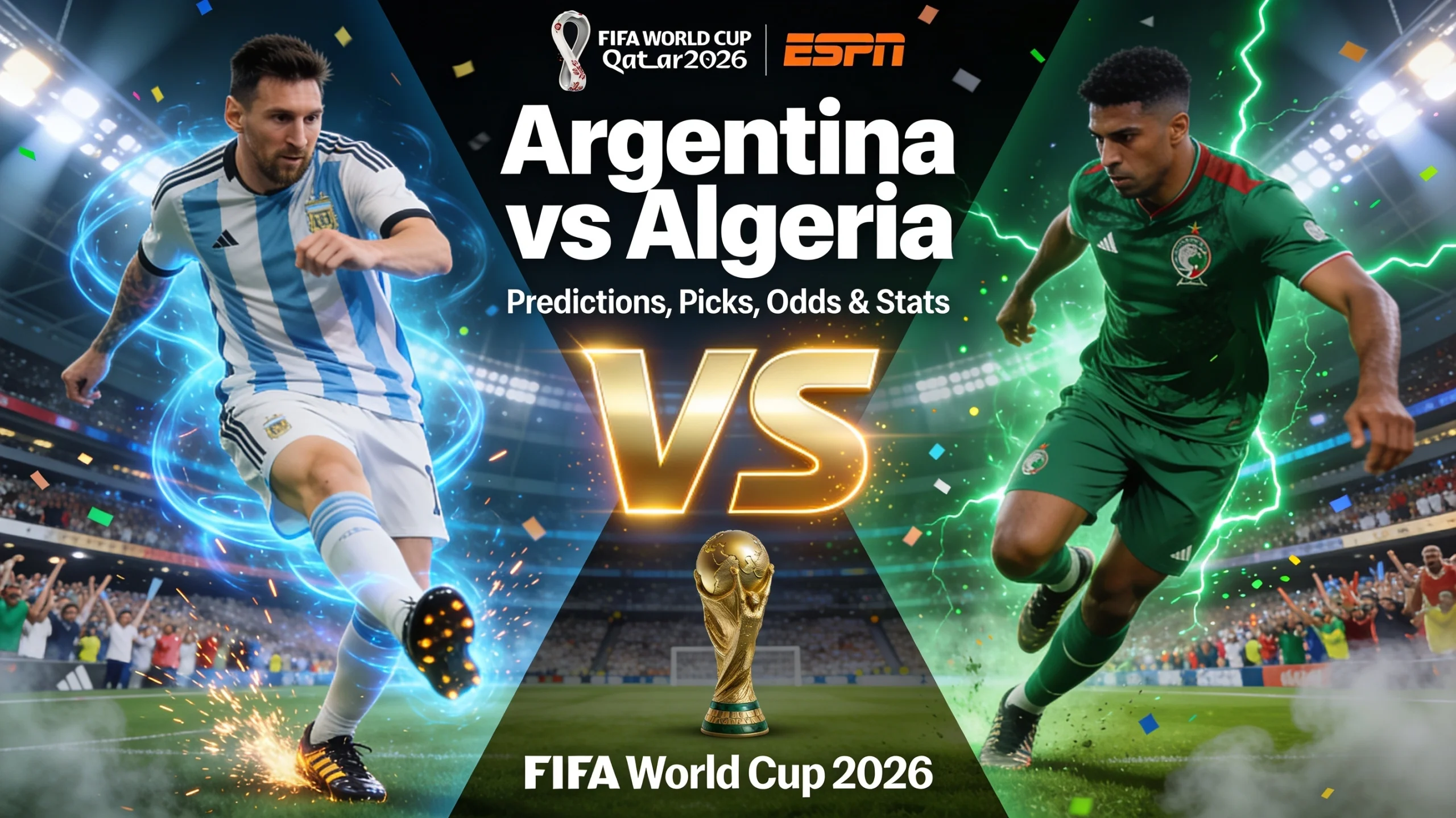 Argentina vs Algeria Predictions, Picks, Odds & Stats FIFA World Cup 2026
