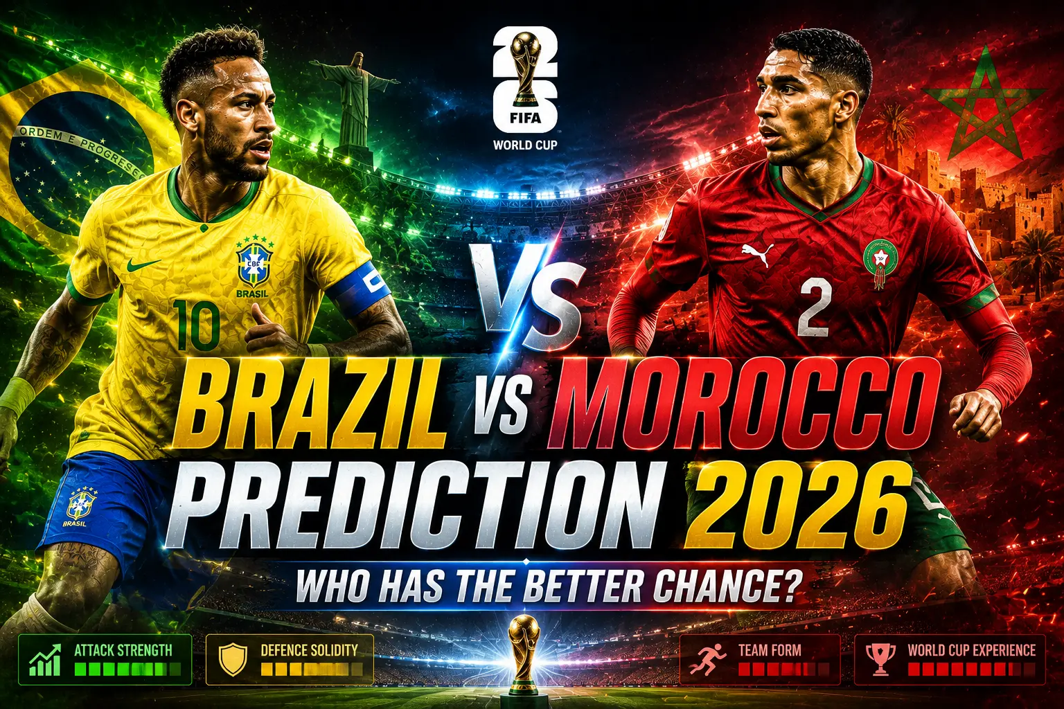 Brazil vs Morocco Prediction FIFA World Cup 2026 Prediction – Who Has the Better Chance