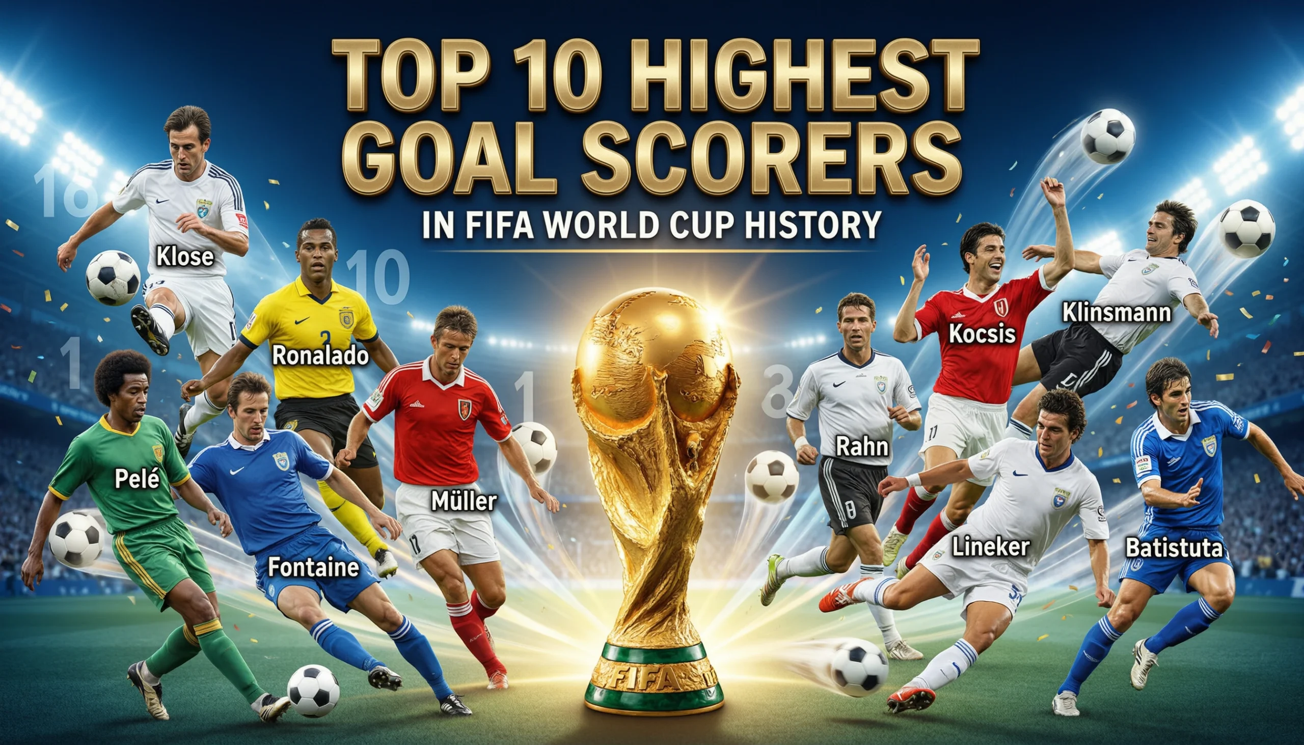 Top 10 Highest Goal Scorers in FIFA World Cup History