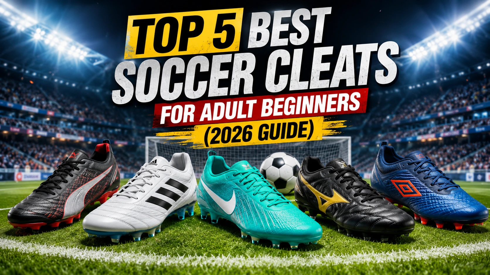 Top 5 Best Soccer Cleats for Adult Beginners